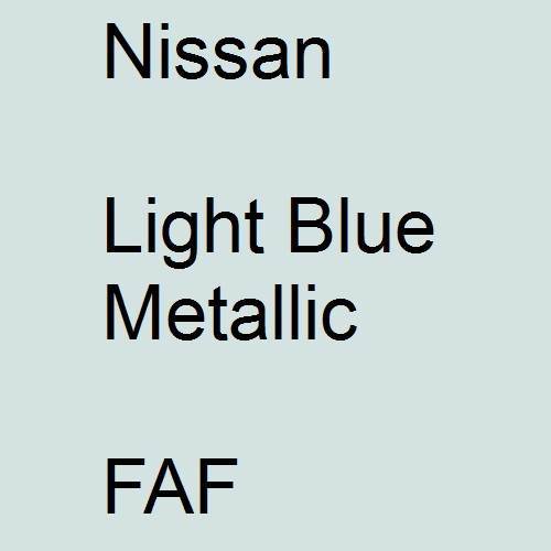 Nissan, Light Blue Metallic, FAF.